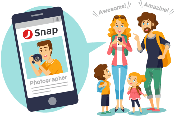 外国人観光客向け出張フォトグラファーサービス J Snap